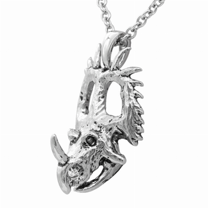 Dinosaur Necklace - styracosaurus - 734130259662