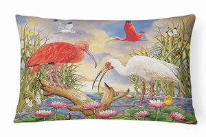 Bird Painting Fabric Decorative Pillow - 194030387290