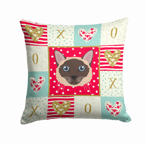 Cat Face Love Fabric Decorative Pillow - 194030120170