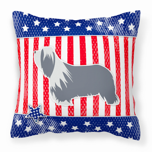 USA Design with Dog Fabric Decorative Pillow - 638508509000