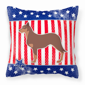 USA Design with Dog Fabric Decorative Pillow - 638508509123