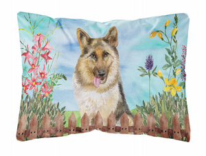 Spring Dog Art Canvas Fabric Decorative Pillow - 652259182626