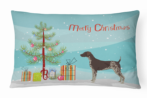 Christmas Tree Dog Art Canvas Fabric Decorative Pillow Style 2 - 194030035863