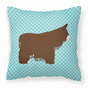 Blue Check Themed Fabric Decorative Pillow - 638508936318