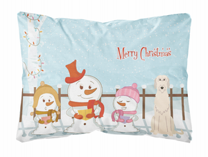 Merry Christmas Carolers Dog Art Canvas Fabric Decorative Pillow - 638508467966