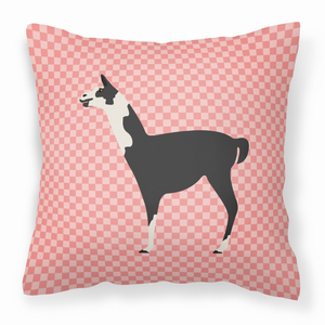 Animal Art Checkboard Design Fabric Decorative Pillow - 638508930019