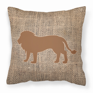 Animals Burlap Fabric Decorative Pillow - 615872541188