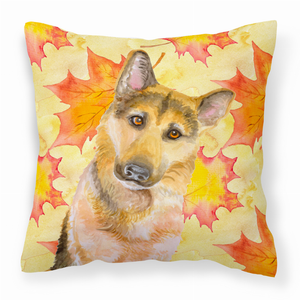 Fall Design with Dog Fabric Decorative Pillow - 652259221004