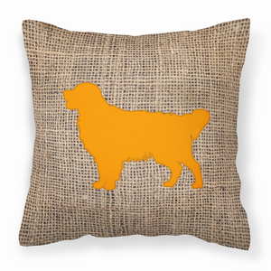 Dog Breed Burlap Fabric Decorative Pillow - 615872544721
