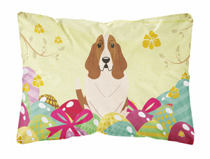 Easter Eggs Dog Art Canvas Fabric Decorative Pillow - 638508783035