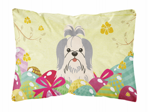 Easter Eggs Dog Art Canvas Fabric Decorative Pillow - 638508783677