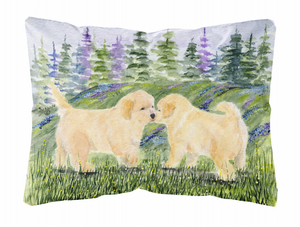 Dog Portrait/Landscape Painting Fabric Decorative Pillow - 705332239073
