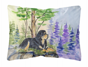 Dog Portrait/Landscape Painting Fabric Decorative Pillow - 705332238885