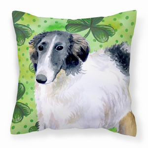 St Patrick's With Dog Fabric Decorative Pillow - 652259223220