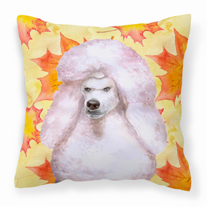 Dog With Fall Design Fabric Decorative Pillow - 652259224548