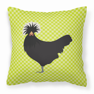 Green Check Themed Fabric Decorative Pillow - 638508932655