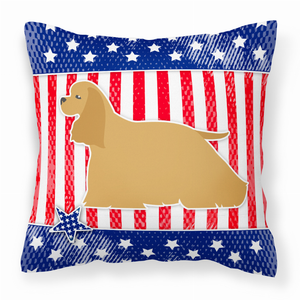 USA Design with Dog Fabric Decorative Pillow - 638508508690