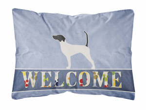 Welcome Dog Art Canvas Fabric Decorative Pillow - 638508701916