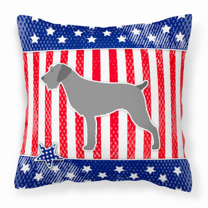 USA Design with Dog Fabric Decorative Pillow - 638508508942