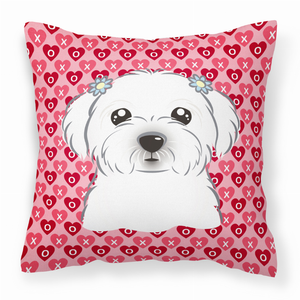 Love Design with Dog Fabric Decorative Pillow - 638508675989