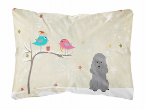 Christmas Presents between Friends Dog Art Canvas Fabric Decorative Pillow - 638508469403