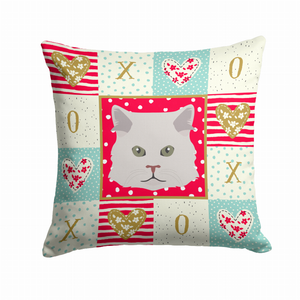 Cat Face Love Fabric Decorative Pillow - 194030120019