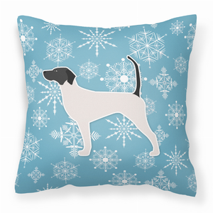 Winter Snowflake With Dog Fabric Decorative Pillow - 638508514783
