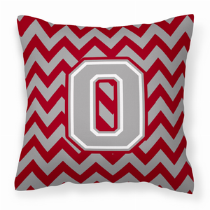 Monogram Letter Chevron Fabric Decorative Pillow - 638508316837