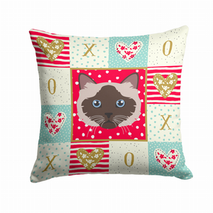 Cat Face Love Fabric Decorative Pillow - 194030119440