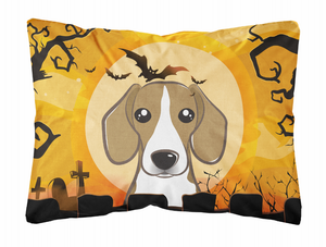Halloween Dog Art Canvas Fabric Decorative Pillow - 638508129444