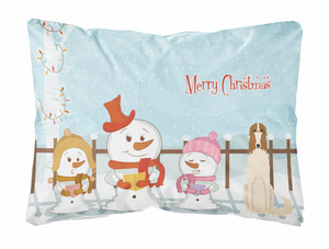 Merry Christmas Carolers Dog Art Canvas Fabric Decorative Pillow - 638508467546