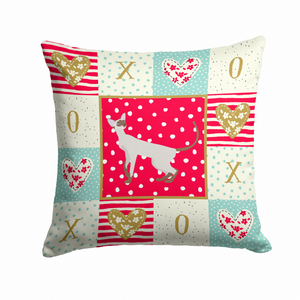 Cat Print Love Fabric Decorative Pillow - 194030151204