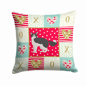 Cat Print Love Fabric Decorative Pillow - 194030151686