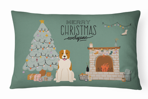 Christmas Everyone Dog Art Canvas Fabric Decorative Pillow - 194030362976