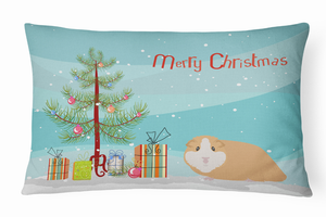 Animal Art Merry Christmas Canvas Fabric Decorative Pillow - 194030395639