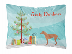 Christmas Tree Dog Art Canvas Fabric Decorative Pillow Style 2 - 194030035252
