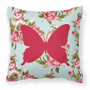 Butterfly Shabby Chic Fabric Decorative Pillow - 615872546251