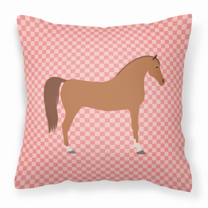 Pink Check Themed Fabric Decorative Pillow - 638508935168