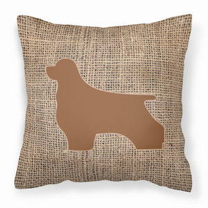 Dog Breed Burlap Fabric Decorative Pillow - 615872542109