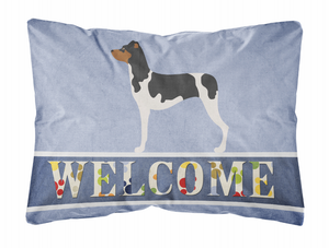 Welcome Dog Art Canvas Fabric Decorative Pillow Style 2 - 638508981172