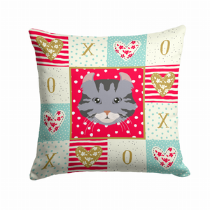 Cat Face Love Fabric Decorative Pillow - 194030119341