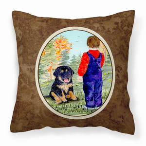 Dog Portrait/Landscape Painting Fabric Decorative Pillow - 615872505463