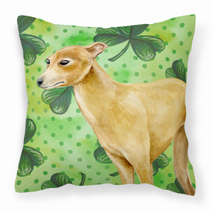St Patrick's Design with Dog Fabric Decorative Pillow - 652259220007