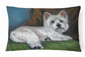 Dog Portrait/Landscape Painting Fabric Decorative Pillow - 194030413142