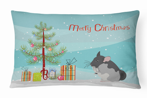 Animal Art Merry Christmas Canvas Fabric Decorative Pillow - 194030395561