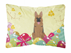 Easter Eggs Dog Art Canvas Fabric Decorative Pillow - 638508783493