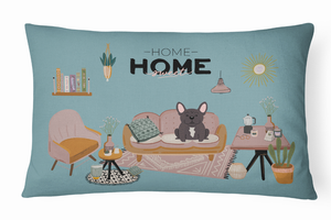 Sweet Home Dog Art Canvas Fabric Decorative Pillow - 194030365397