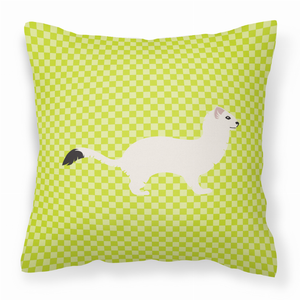 Green Check Themed Fabric Decorative Pillow - 638508933034