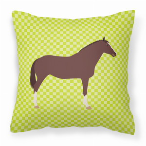 Green Check Themed Fabric Decorative Pillow - 638508933447