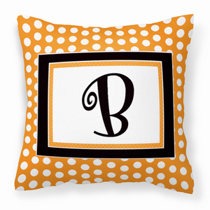 Monogram Letter Fabric Decorative Pillow - 705332249430